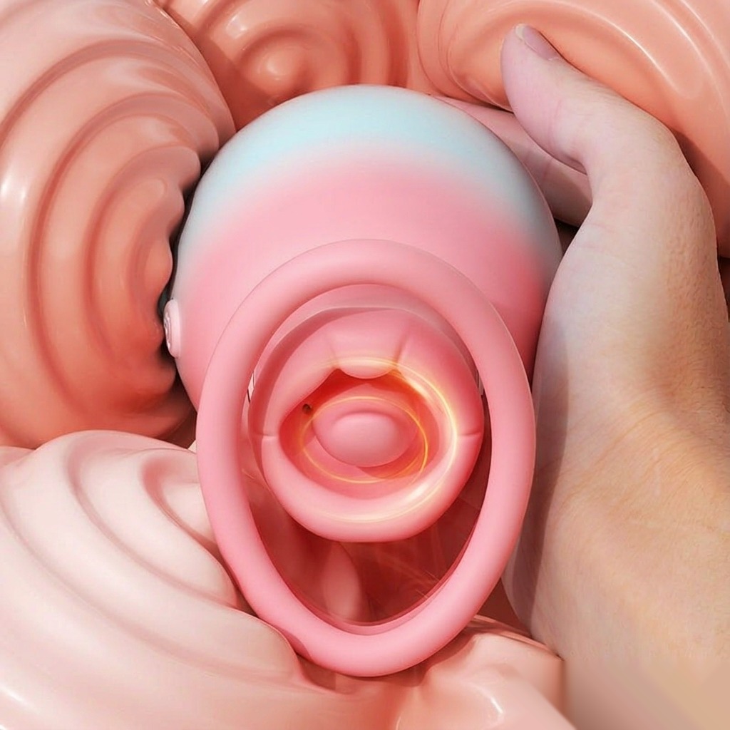 Cherry-Lip Suction Bullet Vibrator