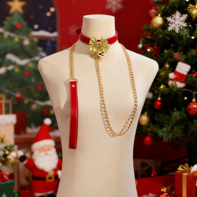 Christmas Choker with Detachable Lead
