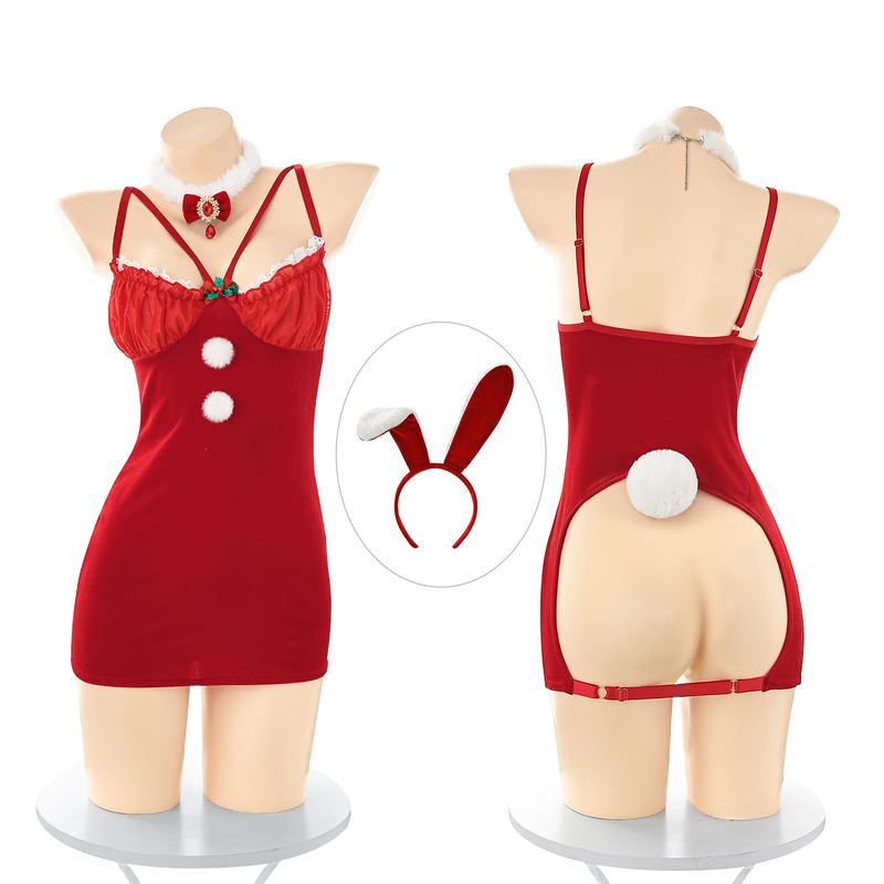 Christmas Red Velvet Bunny Set